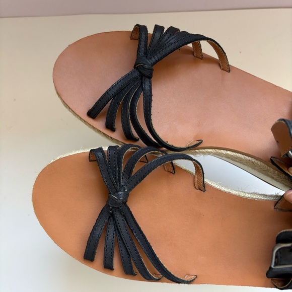 Lucky Brand Juniffer Platform Wedge Sandal Black Sz 11M - Picture 6 of 9